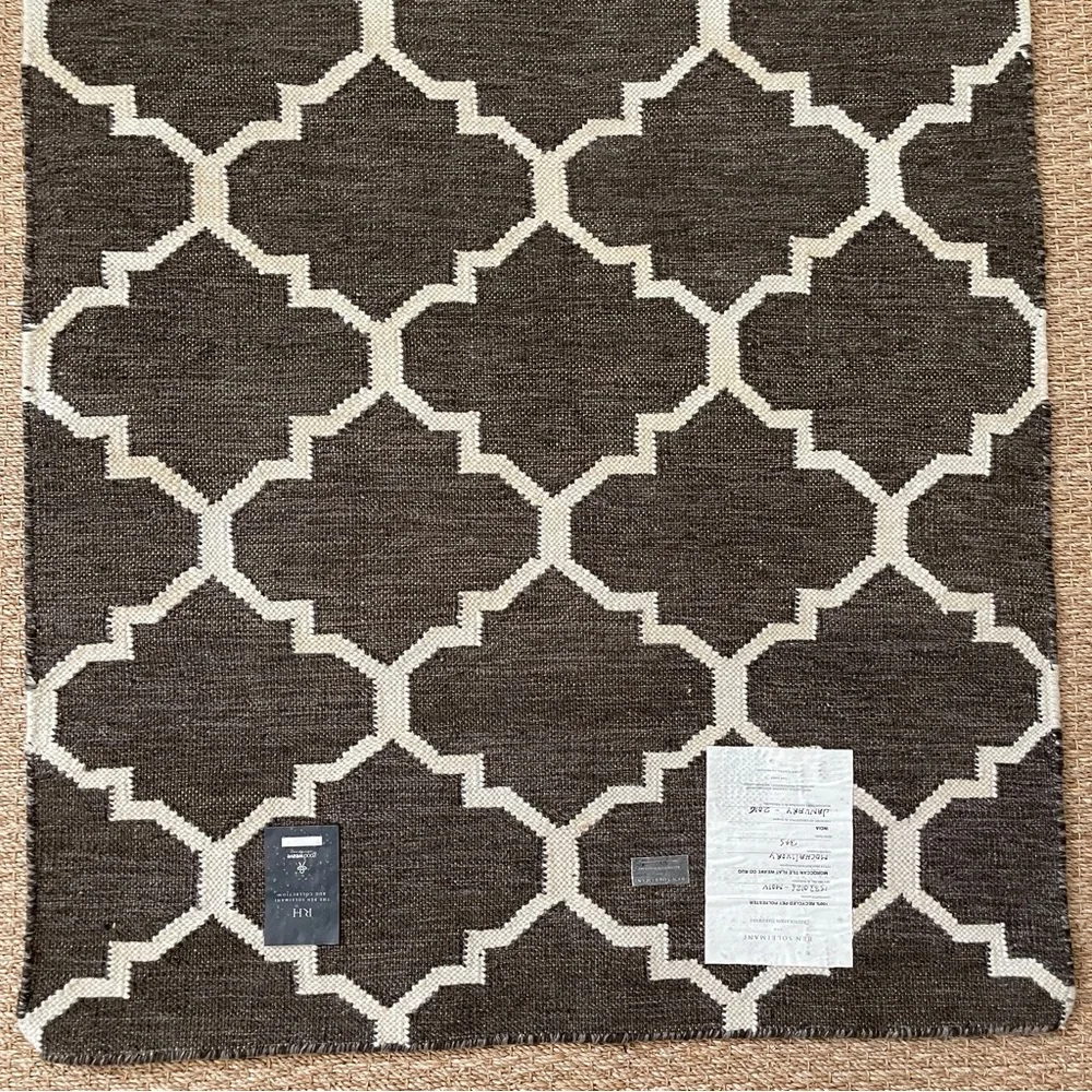 Ben Soleimani for Restoration Hardware Moroccan Tile Flat Weave Accent Rug 3x5’